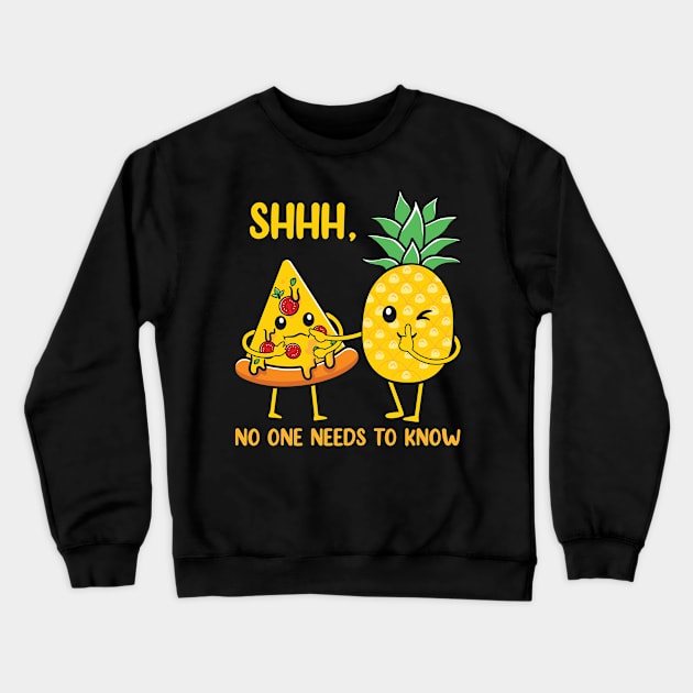 Funny Pizza Lovers Crewneck Sweatshirt by TomCage